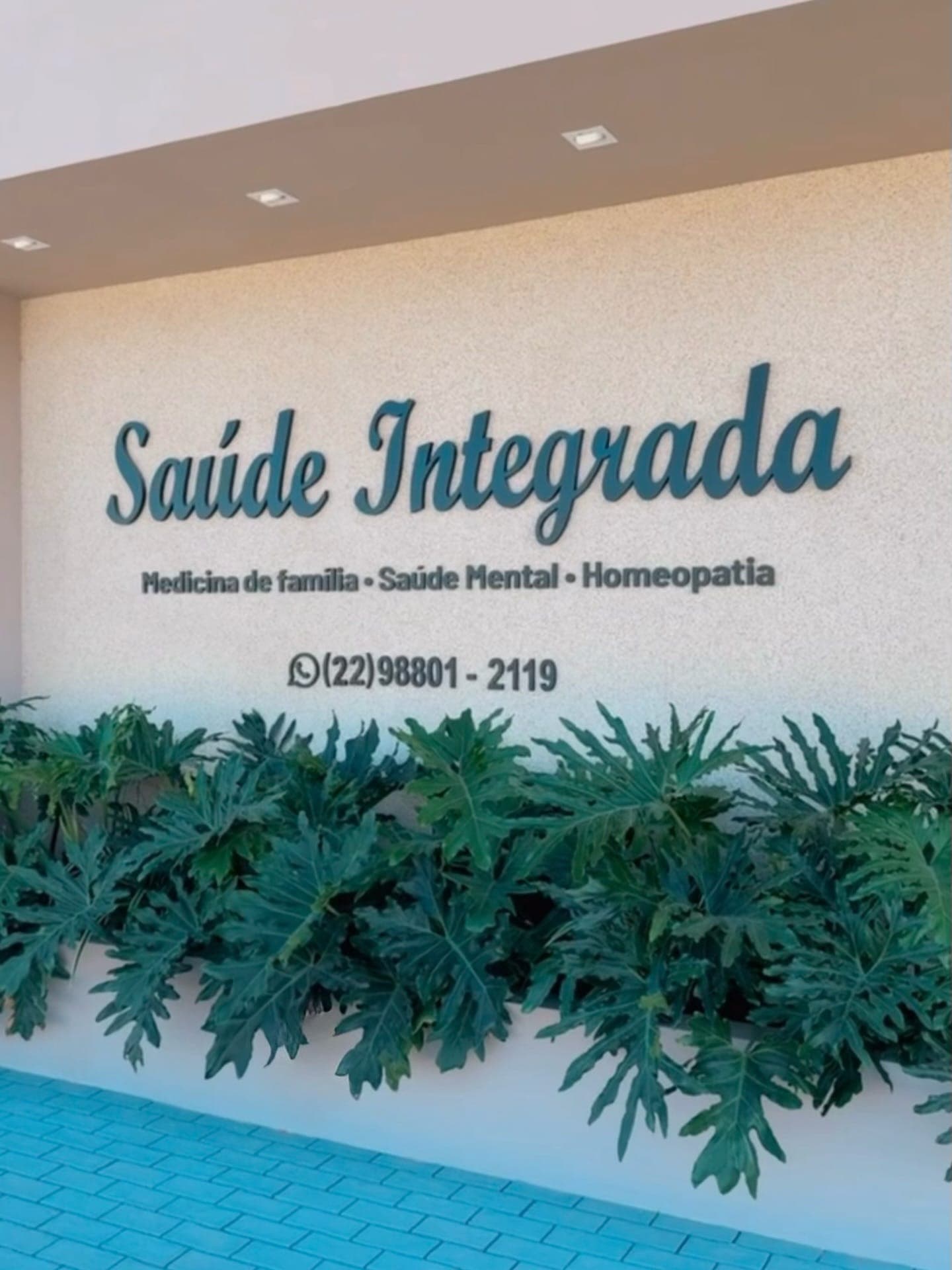 Fachada do consultório Saúde Integrada